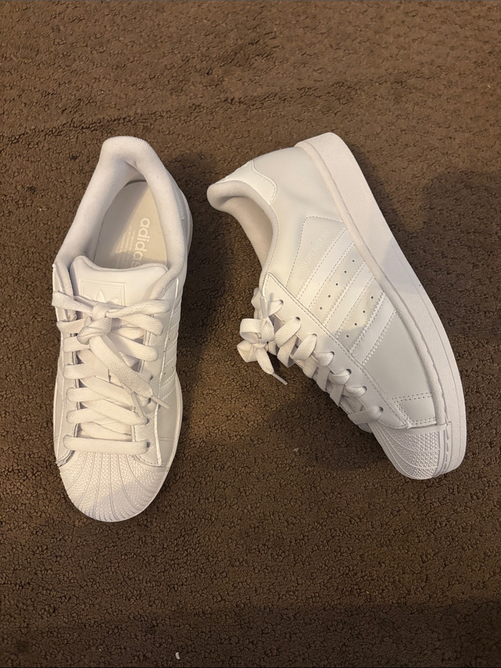 adidas White Women's Classic Shell-Toe Sneakers